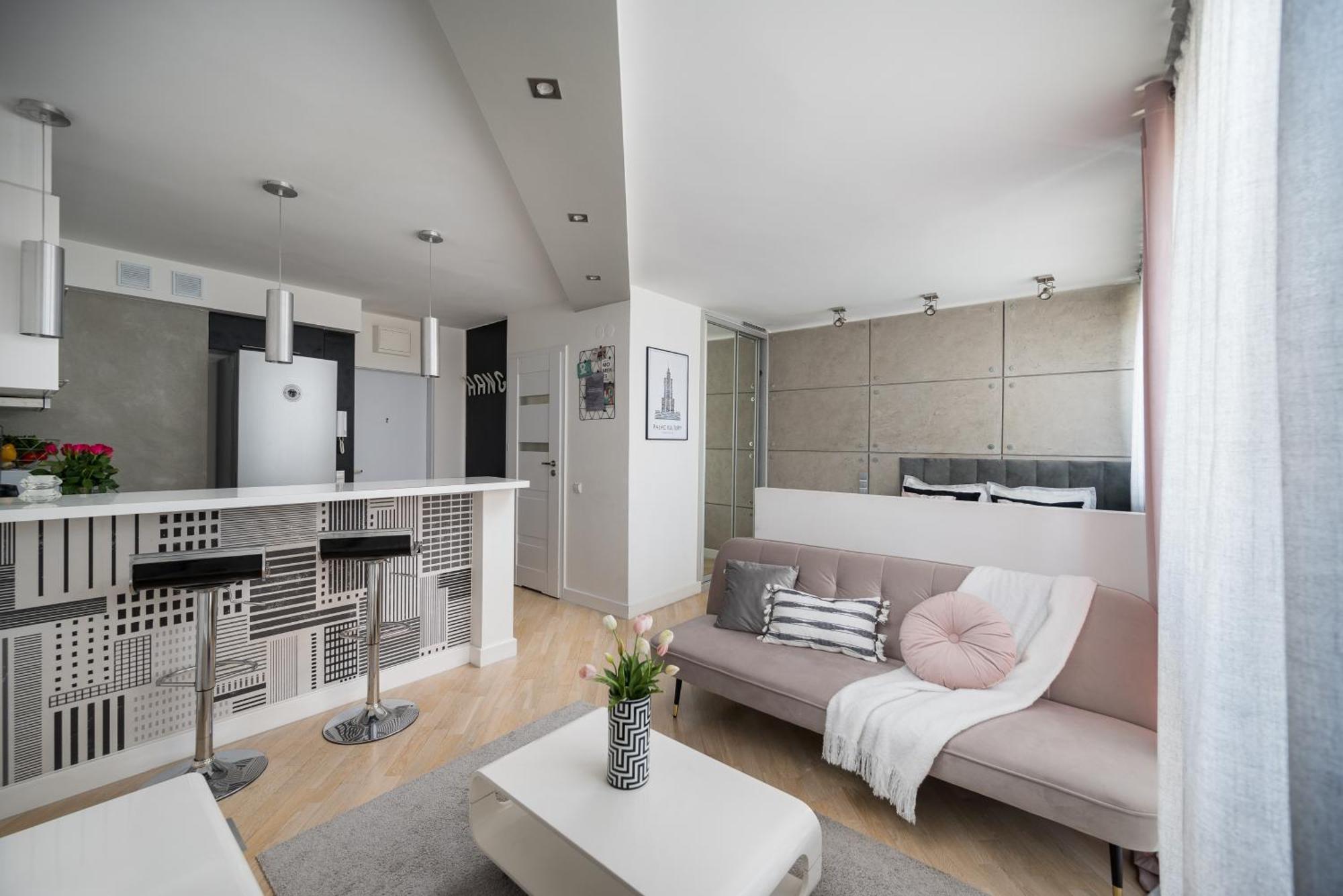 Air-Conditioned Premium Loft Warsaw Skyline Only 900 M To Central Station ภายนอก รูปภาพ